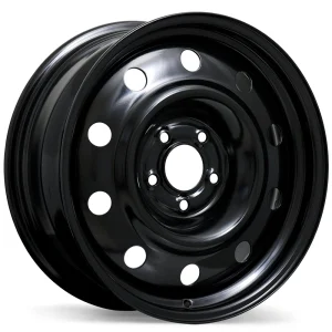 Fast Wheels – Steel / Acier – Black – 17″x7″ 40mm – All weather Wheels – ES60-1770-90BN+40C703